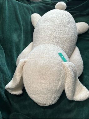 Plush White Lamb Body Pillow - Cozy Soft Texture